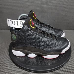 Jordan 13 Retro Playoffs Shoes Youth Sz 4.5 Black White Sneakers